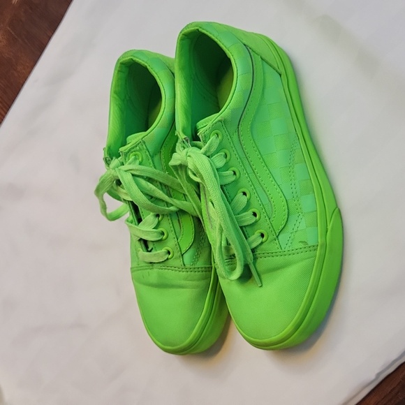 Vans Old Skool Neon Green Geeko - Picture 3 of 12